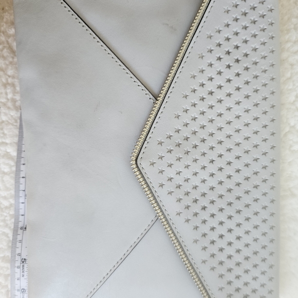 Rebecca Minkoff Grey leather clutch w mini wallet - Picture 2 of 12